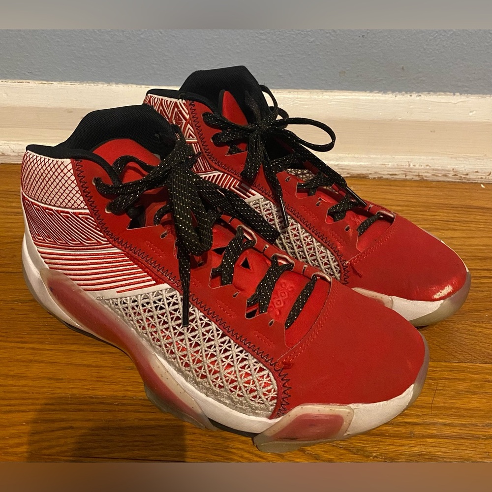 Air Jordan 38 Athletic Shoes Red and Black